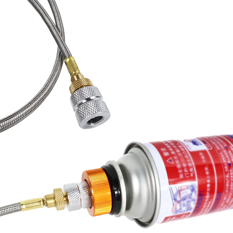 Camping Gas Stove Propane Refill Adapter Gas Tank Connection Line Outdoor Burner Adapter LPG Cylinder Hose Connector