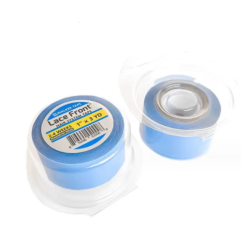 1.9 /2.54 Cm Larghezza 3 Yarde Walker Blue Lace Front Wig Tape Parrucca Nastro Adesivo Toupee