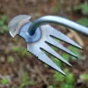 1Pcs Stainless Steel Weed Puller Sharp Tines Grass Rooting Weeding Tool for Yard Lawn and Farm Supply Home Yard Garden Tools 6