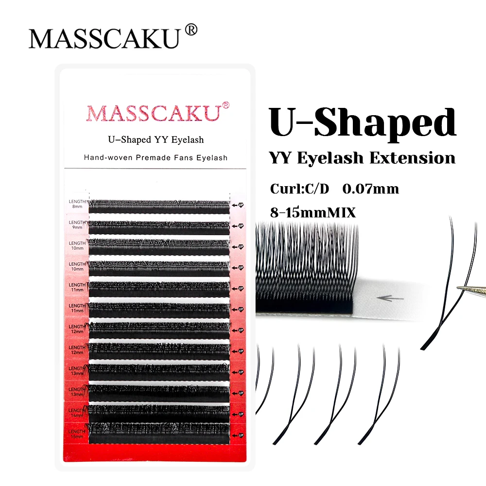 U Shape YY Eyelash Extensions for Dramatic Look
