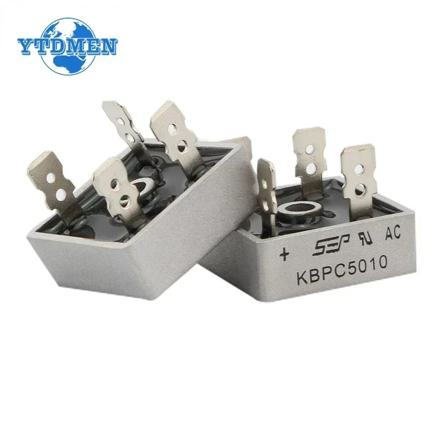 Diode bridge rectifier 5/10PCS Diode Bridge Rectifier KBPC5010 50A 1000V Rectifiers Electronics Kit