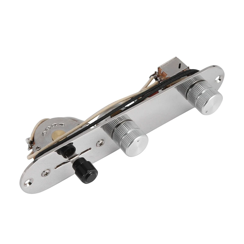 

Хромированная 3-сторонняя Проводная предварительно загруженная панель управления стандартными ручками для Tele Telecaster, запчасти для гитары