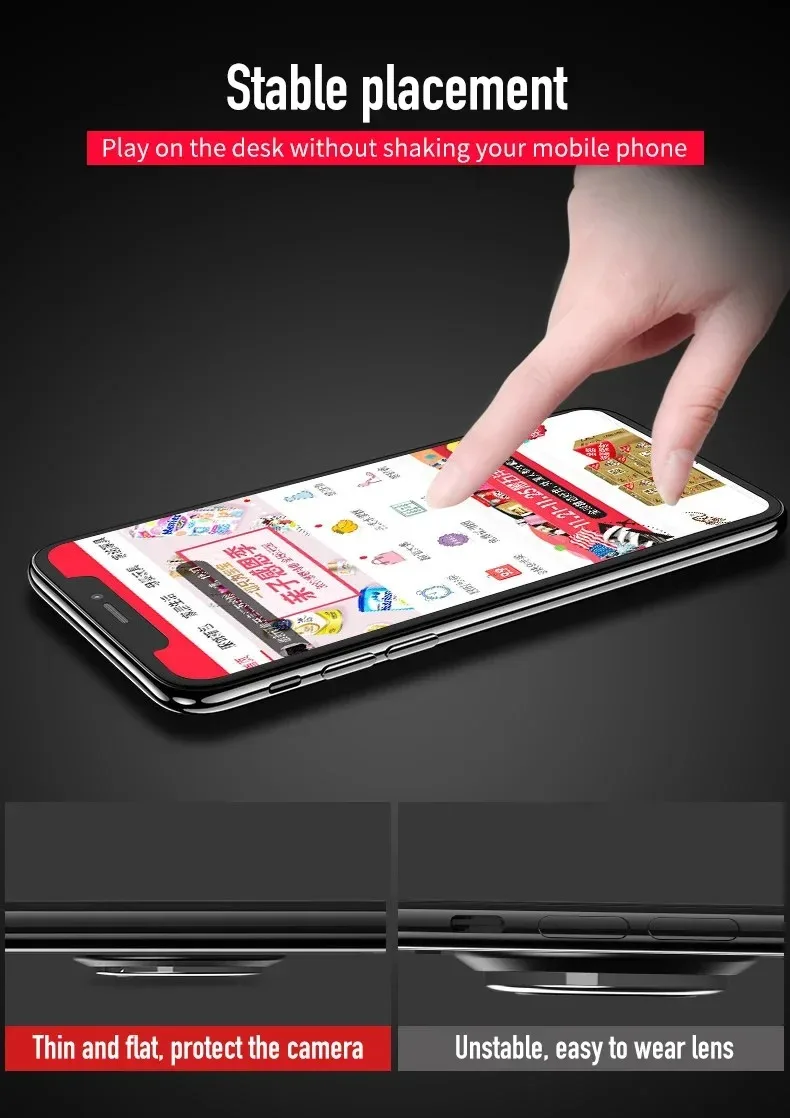 360 Degree Rotating Finger Ring Mobile Phone Holder for iPhone Samsung Huawei Redmi Universal Car Magnetic Mount Pad Metal Stand