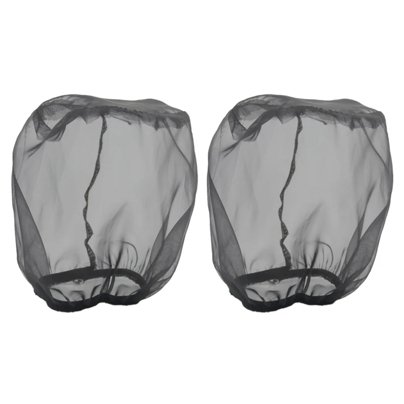 

2X Universal Car Cone Air Filter Protective Cover Waterproof Oilproof Dustproof For High Flow Air Intake Filters 15X12cm