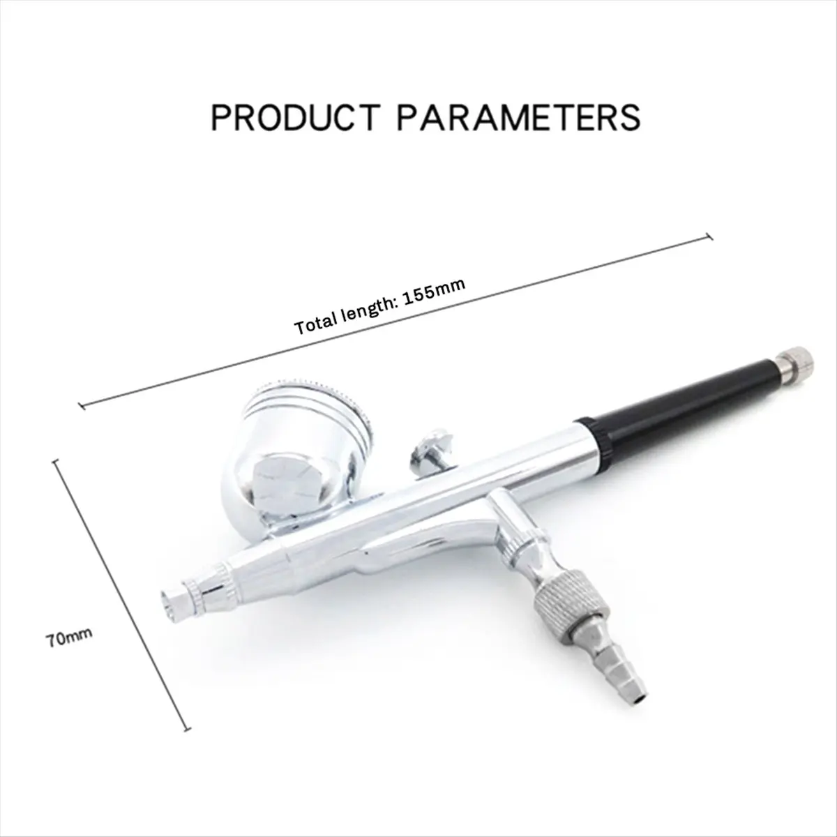 (A26M) DIY 스프레이 도구 키트 0.2mm/0.5mm 팬 캡 포함 15CC 유체 컵 모델 DIY 페인팅 메이크업 네일 아트 케이크용 효율성