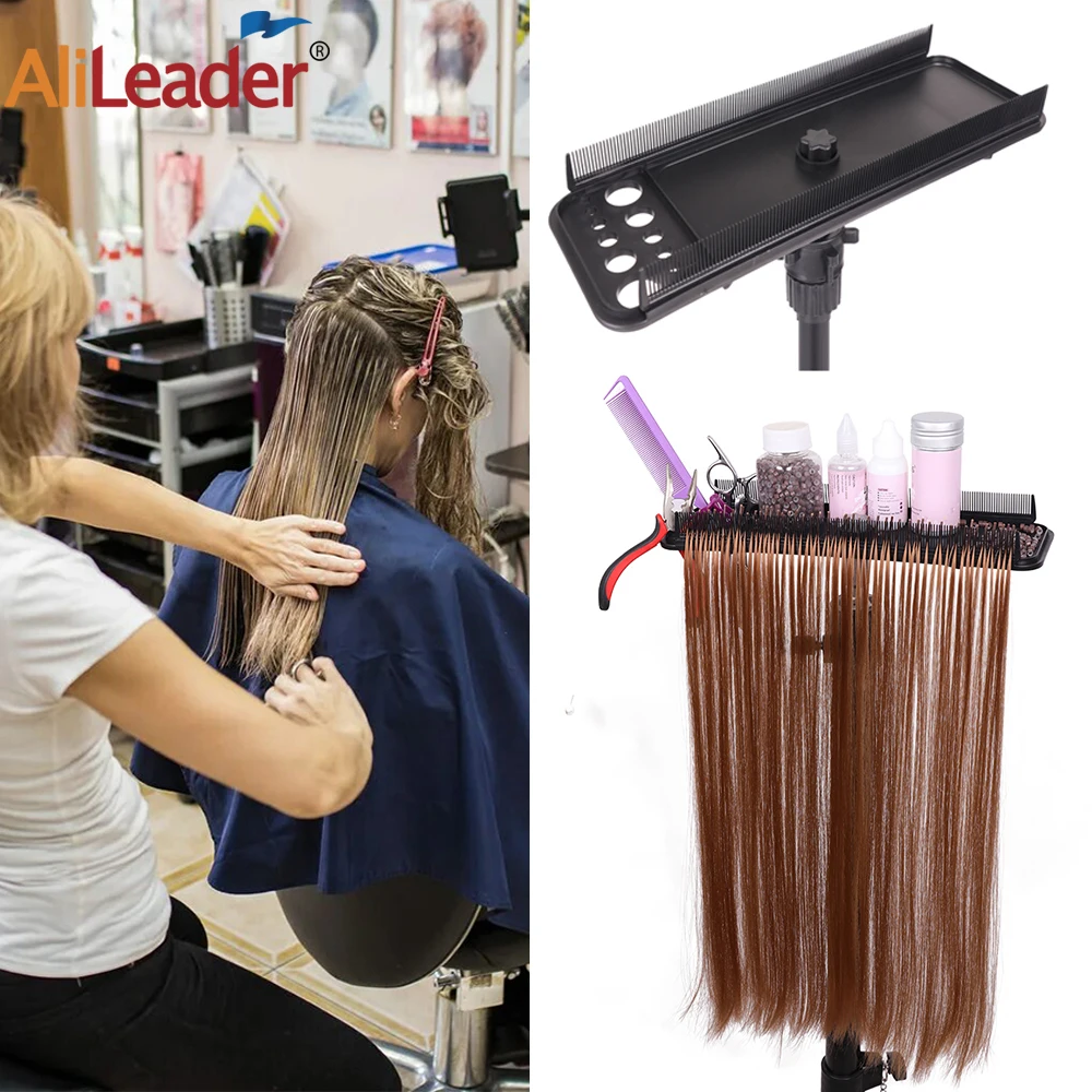 

New Hair Extension Holder Hair Extension Tray Multifunction Hair Extension Separator Display Hair Tray For Tripod Wig Stand Easy