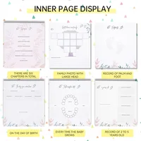 Baby Memory Book Scrapbook for New Parents – Pregnancy Diary & First Year Keepsake