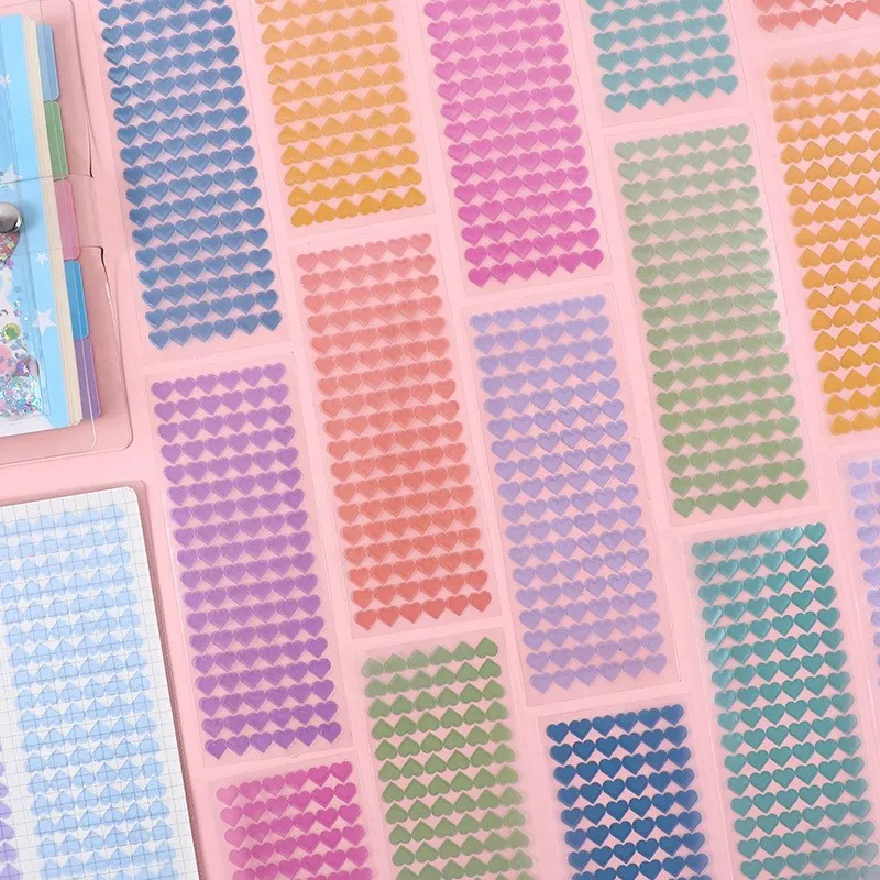 2000 Adesivi A Forma Di Cuore - Etichette Per Buste, Fai Da Te, Scrapbooking, Matrimoni