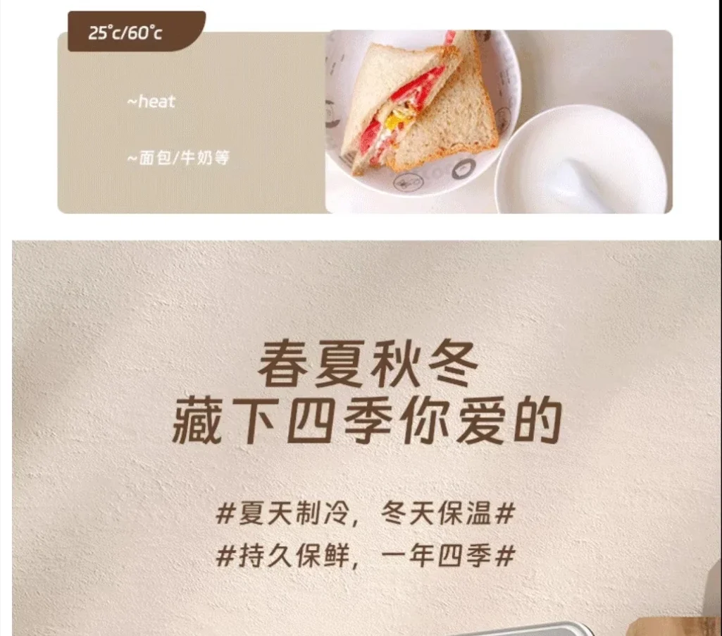 Description Picture 6 of itemUSB/220V Compact Portable Refrigerator for Cars, Dormitories, Beauty Masks, Makeup, and Breast Milk Storage AO