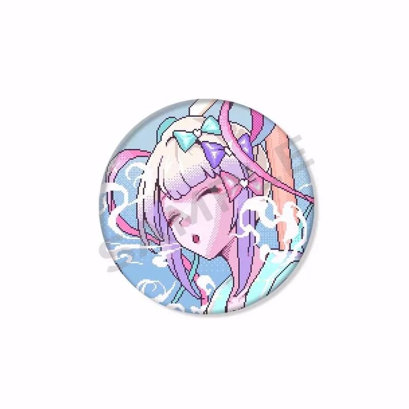 Needy Girl Overdose Cute Cartoon Button Pin Pixelation KAngel Ame-Chan Gothic Lolita Brosche Abzeichen Tasche Dekor Fans sammeln 50 mm – Detail 15