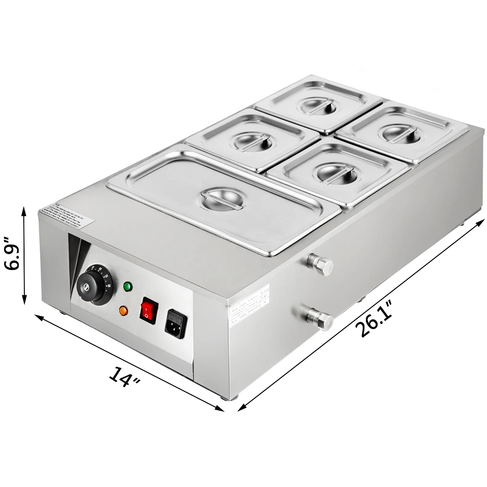 Commercial Electric Chocolate Melting Pot Machine 5Tanks Digital Control New Condition Automatic for Milk Fruit Processing 4