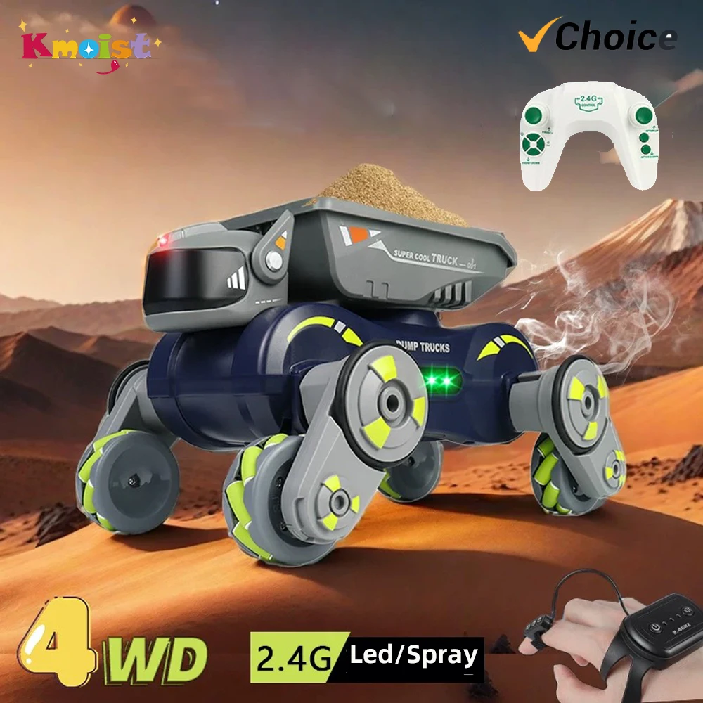JJRC Q187 RC Robot Dog Transport Car RC Car 2 In 1 Gesture Control Light Music Water Spray Remote Control Toys Boys Gifts robot toy remote control dog toy robot car toy remote control robot toy remote control car toy