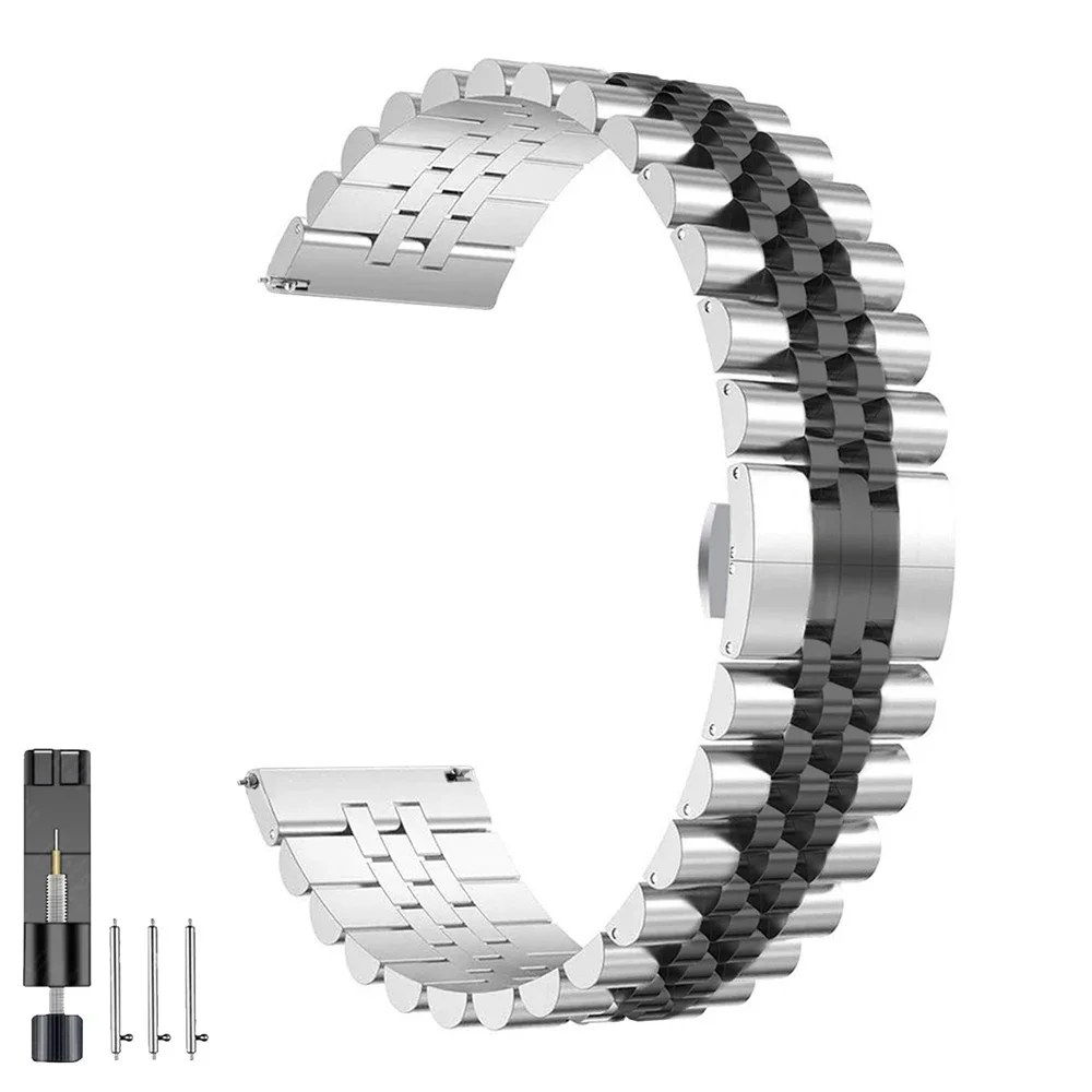 Stainless Steel Replacement Watch Strap - 20mm/22mm Bracelet Band