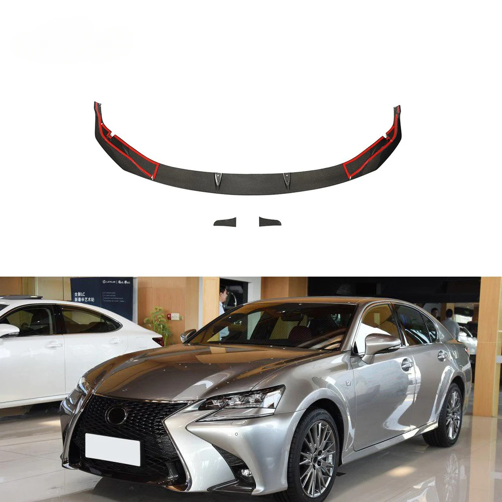 

Бампер передний из углеродного волокна GS F Sport для LX GS300 GS350 GS450 F Sport Sedan 4-дверный 2016-2019