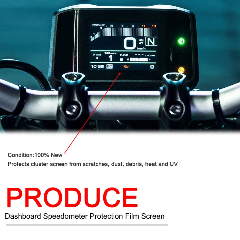 Pellicola Protettiva Per Cruscotto Moto Yamaha MT-09 E XSR900 - Antigraffio E Trasparente - Foto 2
