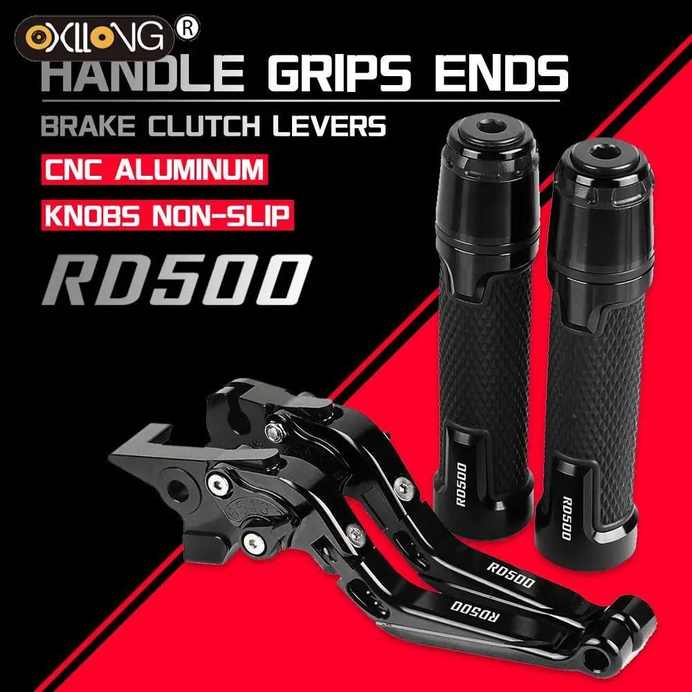 

RD500 1984 1985 1986 Motorcycle CNC Brake Clutch Levers Handlebar knobs Handle Hand Grip Ends FOR YAMAHA RD500 1984 1985 1986