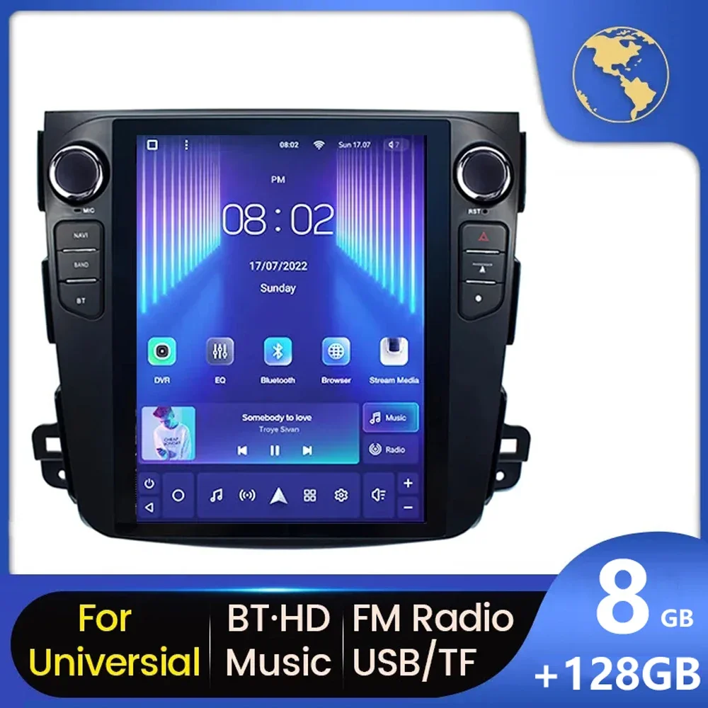 

Автомагнитола 2DIN Carplay Android 2008 для Mitsubishi Outlander 2 2010-г. Мультимедийный автомобильный вертикальный экран Navi мультимедийный DSP