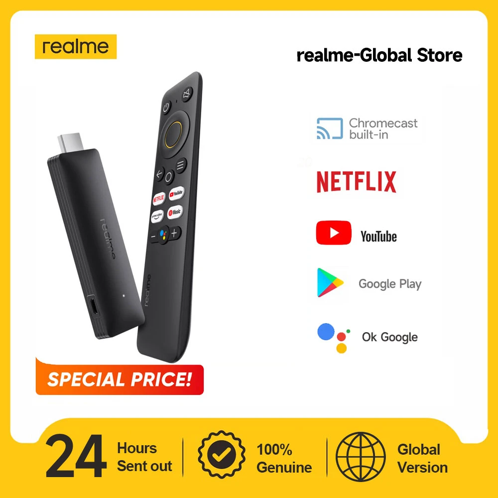 realme 4K TV Stick Global Version 2GB 8GB Cortex A53 Bluetooth 5.0 HDMI ...