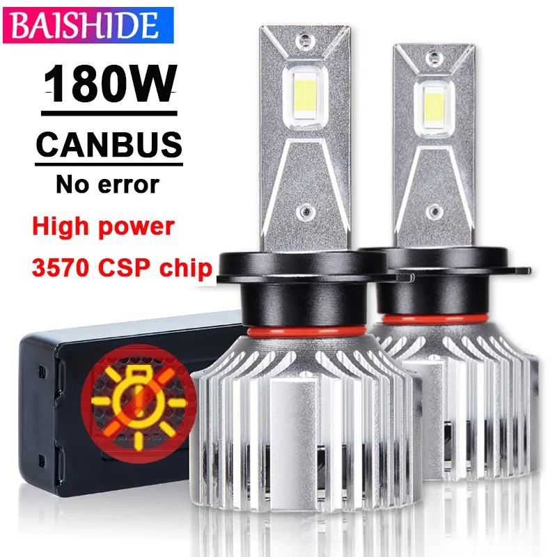 

Светодиодсветодиодный лампы Canbus H7 LED H4 высокой мощности 3570 CSP чипы 9005 лм H11 Светодиодный ные лампы для автомобильных фар H1 H9 9006 HB3 HB4 противотуманные фары 12 В