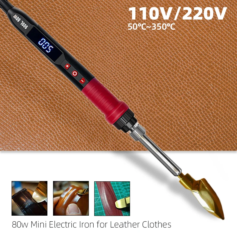 Mini Iron for Leather 50~350 Adjustable Small Iron Quick Heating Electric Household Travel Clothing Wrinkle Removal 150w