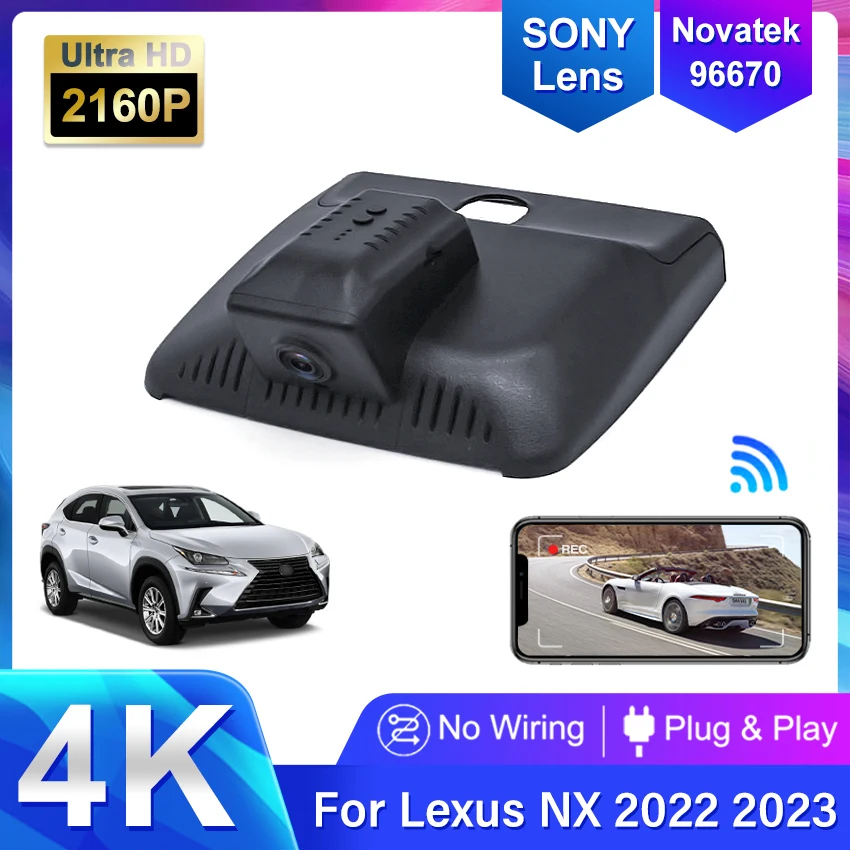 ForLEXUSNX400NX350hNX260202220234K2160PDashCamFrontandRear