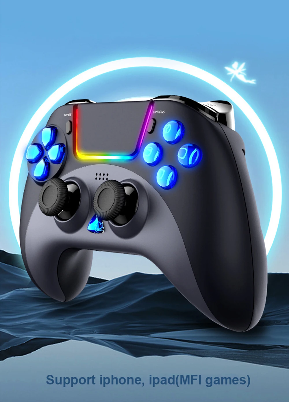 Manette Bluetooth Touchpad PC PS4 Android