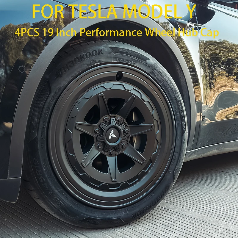 

4PCS Suitable for TESLA Model Y Vehicle Full Coverage Blade Hub Cap 19-inch Hub Cap Car Replacement Modification Accessories
