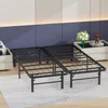 Queen Bed Frame Metal Platform Bed Frame Queen Size 14 Inch Mattress Foundation Box Spring Replacement Heavy 1