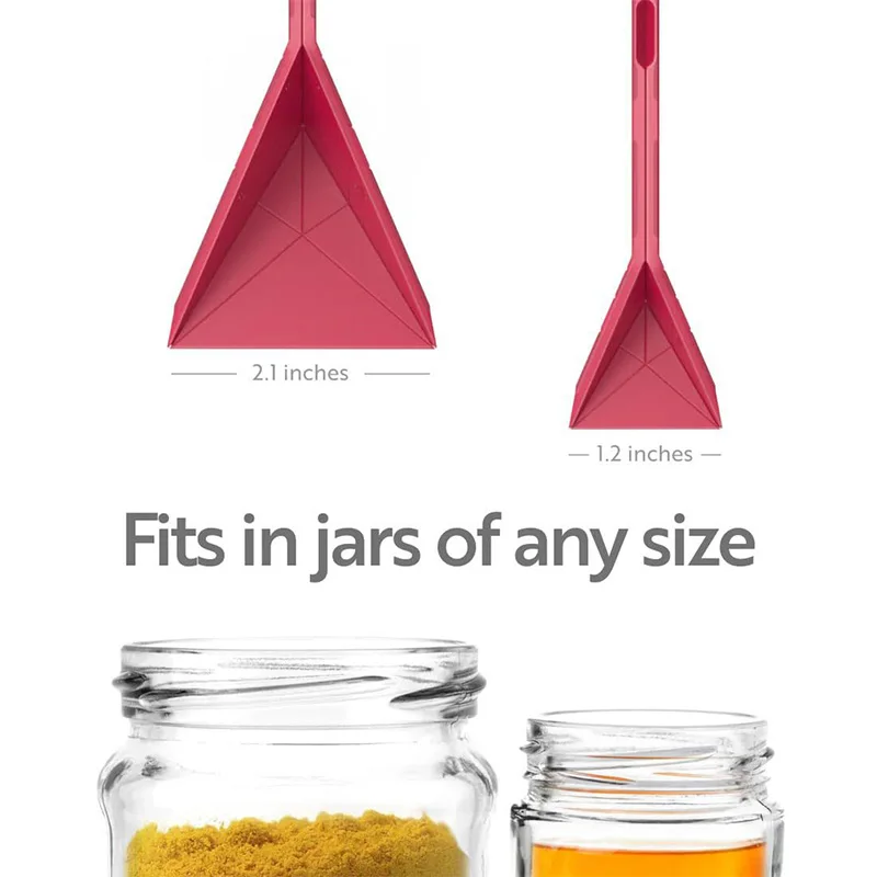 Multi-purpose 3in1 Folding Measuring Spoon Folding Portable Easy Clean Food Measurement Flat Measuring Cups Cooking stainless steel spoon