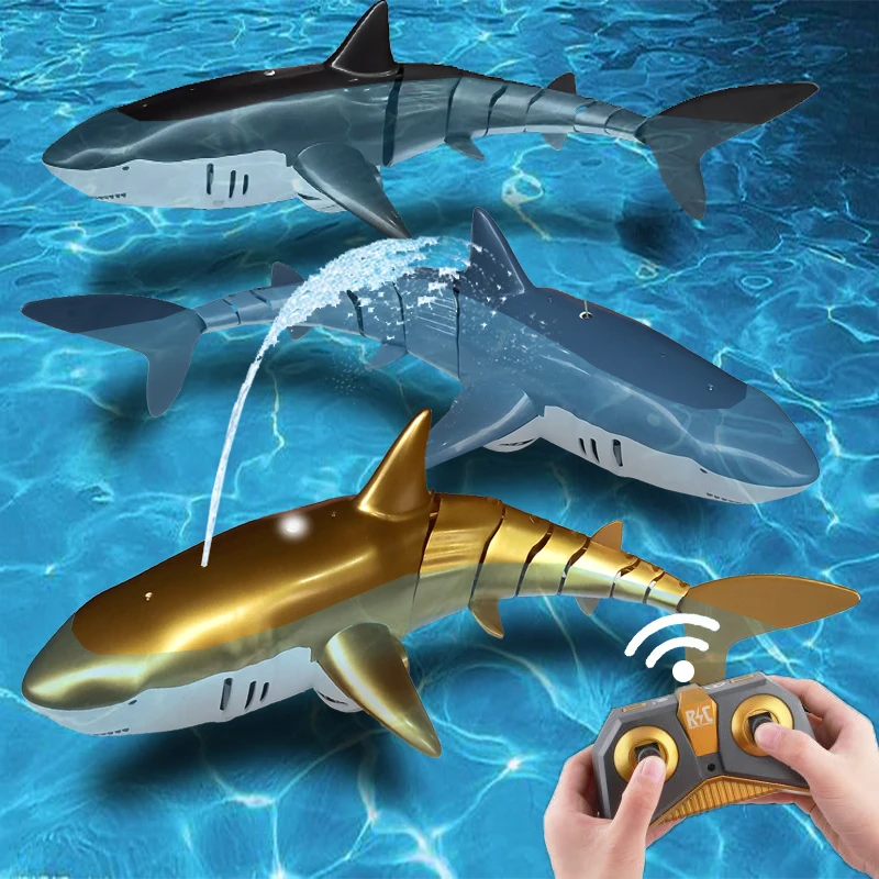 Remote Control Sharks Toy For Boys Kids Girls Rc Fish Animals Robot