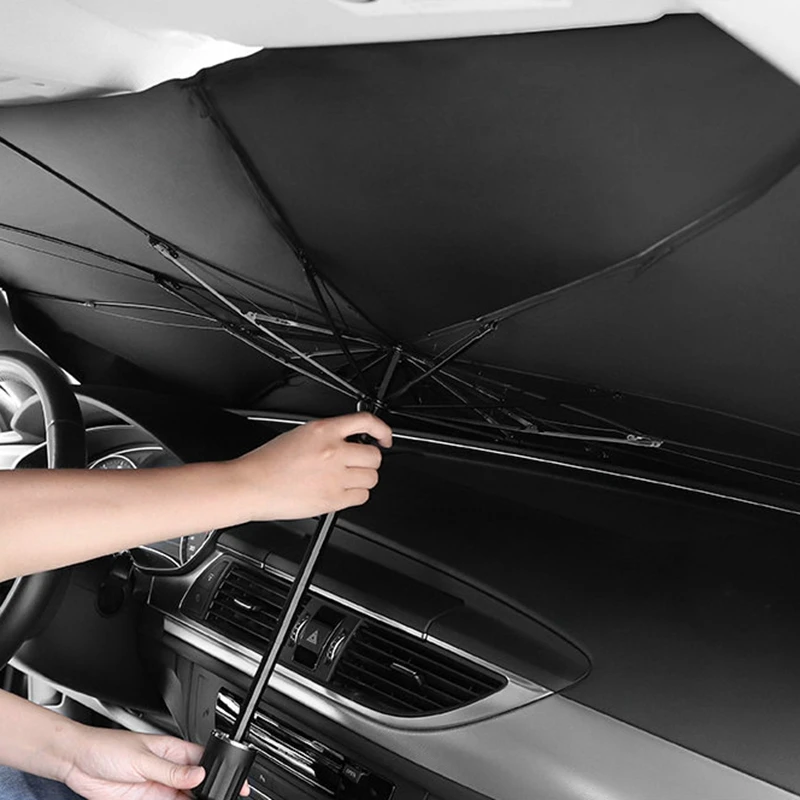 Upgraded Car Windshield SunShades Umbrella Foldable Car Sun Shade Parasol Cover Curtain UV Protection Front Window Protection