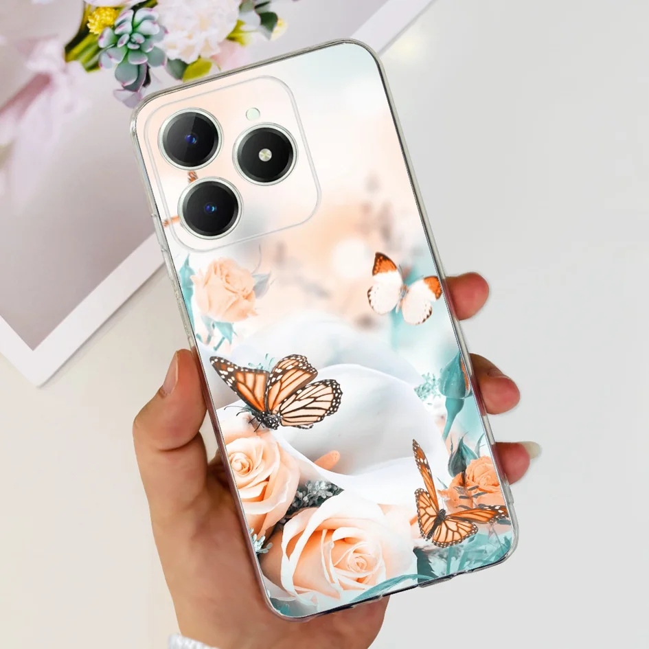 Cute Love Heart Soft Clear Silicone Protective Phone Case