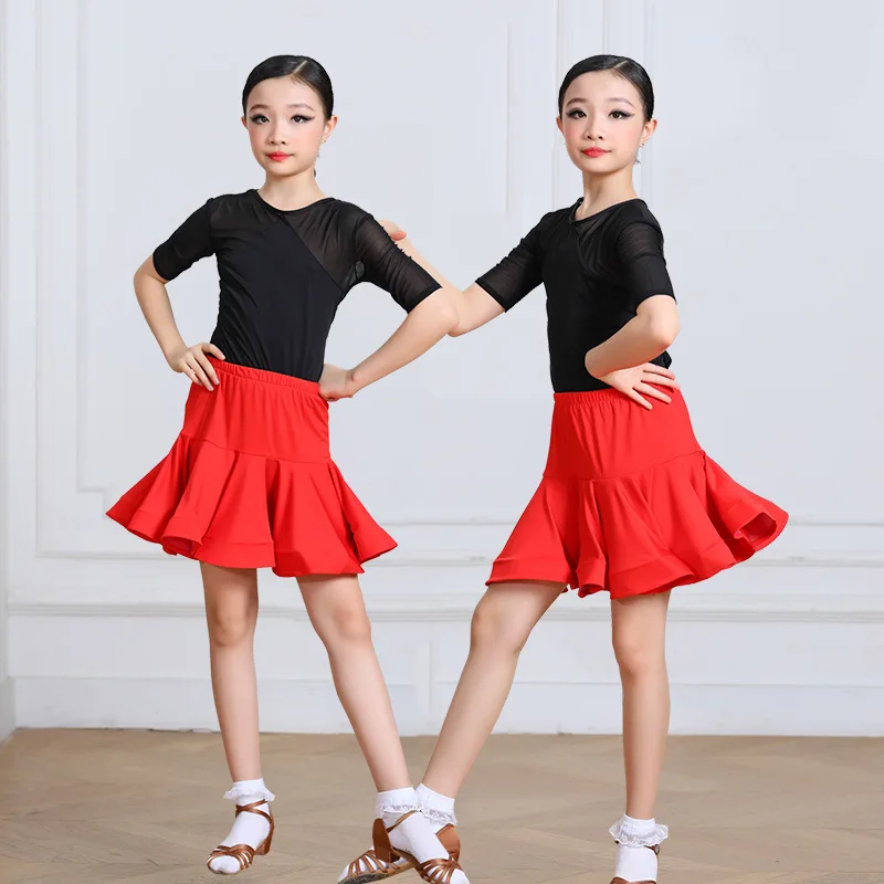 

Latin Dance Dress for Ballroom Dancing Big skirt Cha Cha Costume for Girl Flamengo Tango Fringe Dress Professional Dance Costume