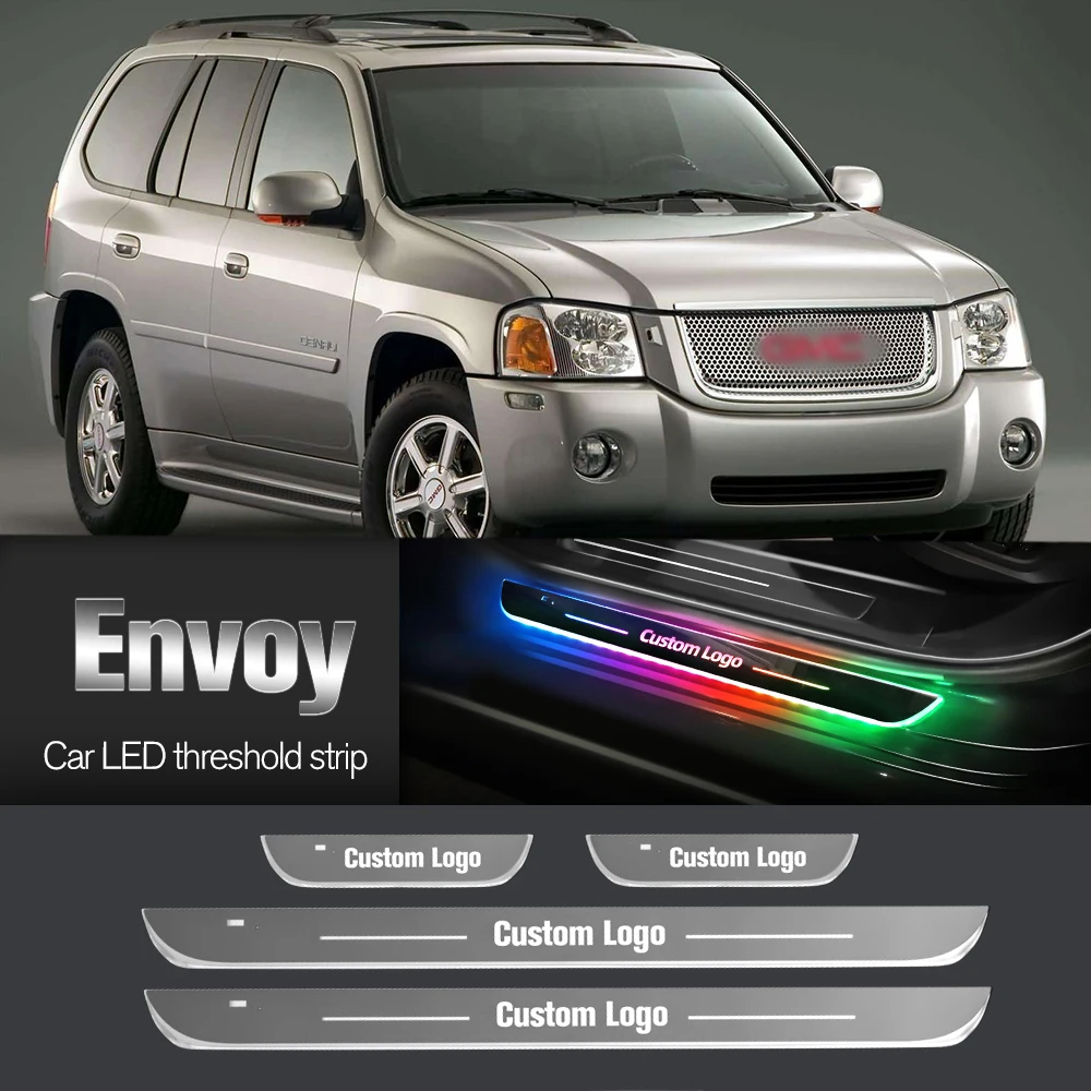 

Car Door Sill Light For GMC Envoy 2002-2009 2003 2004 2007 2008 Customized Logo LED Welcome Threshold Pedal Lamp Accessories