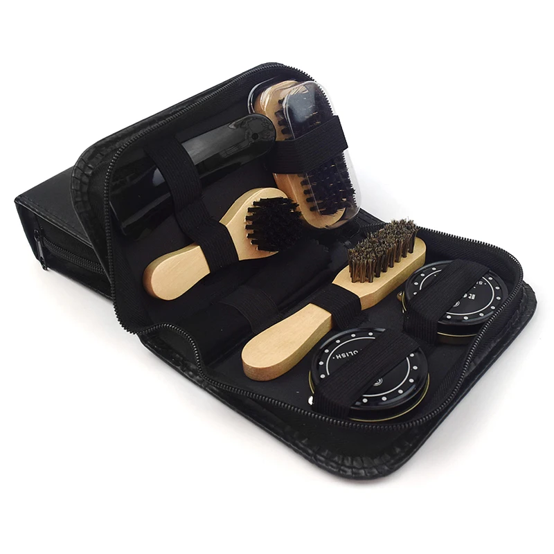 Leather Shoe Polish With Neutral Conditioning Cream Polish Set Business Leather Shoe Shine Kit