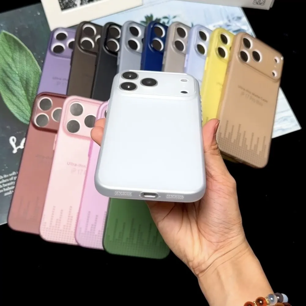 Ultra Thin Matte Translucent Phone Case - Shockproof Clear Slim Soft TPU Back Cover