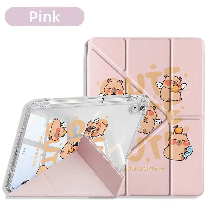 Adorable Capybara Cartoon Tablet Case Cover - Universal Fit