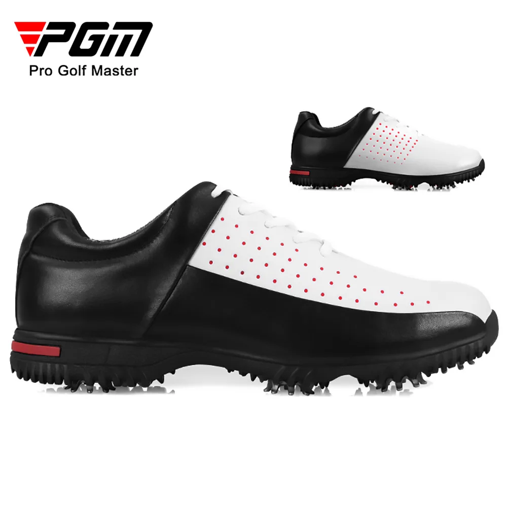 PGM Golf Shoes Men Sneakers Activity Staples Anti slip Sole Ultra Fiber Leather Waterproof Golf Shoes Men's Casual Sports