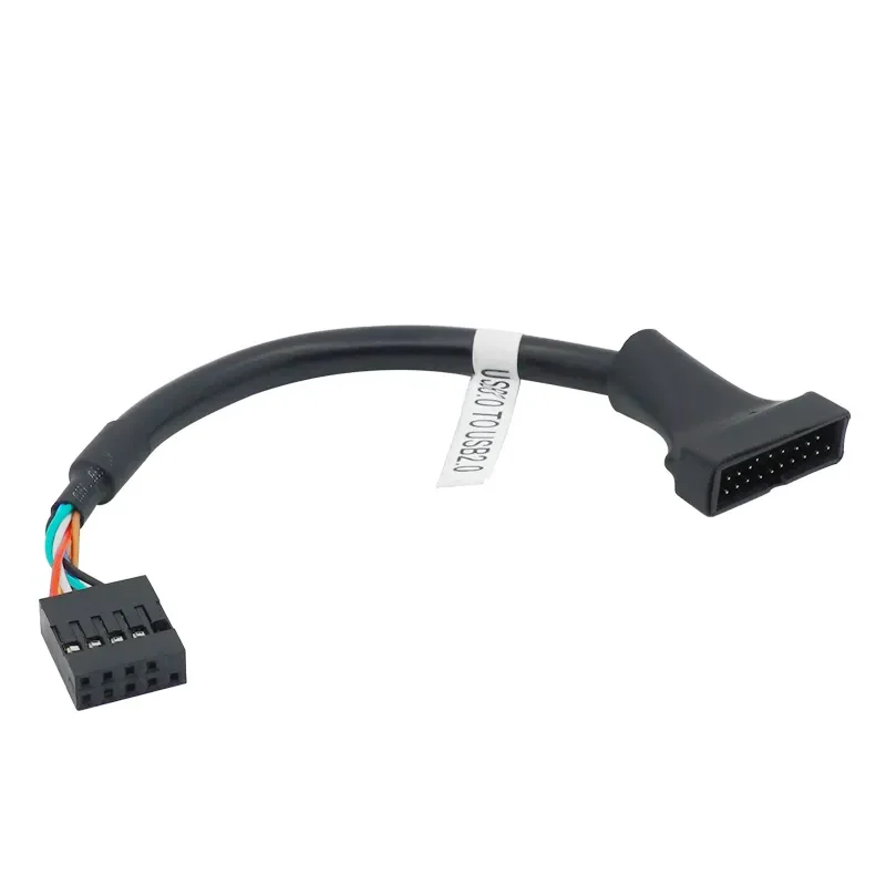

Motherboard Internal USB 2.0 9pin to USB 3.0 20pin Adapter Cable,Mainboard USB 3.0 20 pin Header to USB 2.0 9 pin Bridge Cable