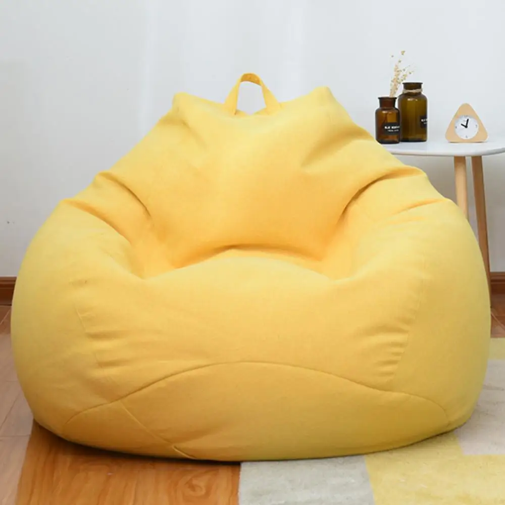 Lazy Lounger Bean Bag Sack Chair Sofa Bean Bag Soft Chair Cushion Dust-proof Extra Large Cover Home Bed
