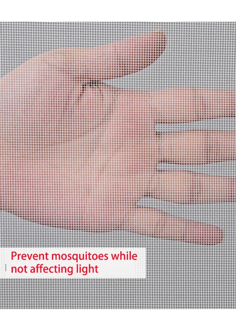 Self adhesive reusable window mosquito net, mosquito proof window screen, thin gauze, customizable summer washable mesh fabric 2