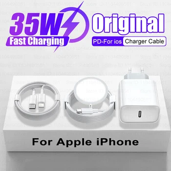 Original 35W PD Magnetic Wireless Charger For Apple iPhone 16 15 Pro Max 14 13 12 11 Fast Charging 7 8 Plus X XS XR Phone Cable 1