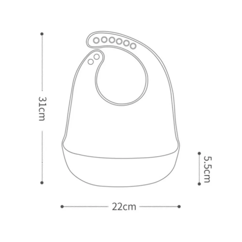 Waterproof Silicone Baby Bibs for Kids Feeding