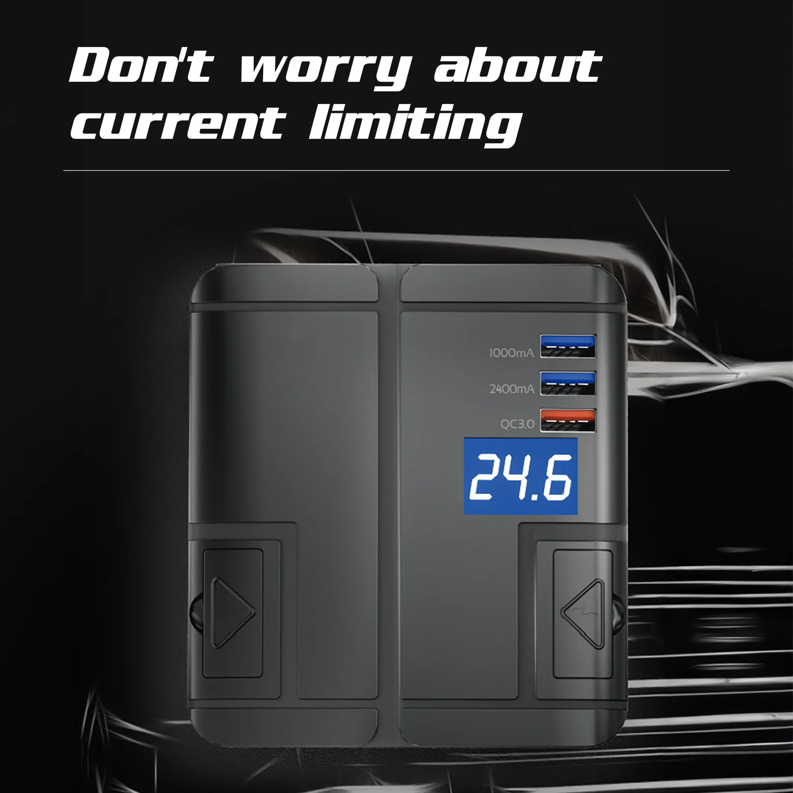

12v/24v Car Inverter Power Adapter 3-pin USB Hole Position Car Cigarette Lighter Power The Dash Cam/smartphone/car Speaker
