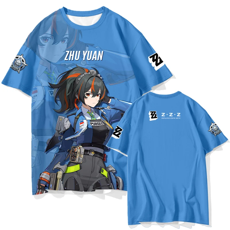 Zenless Zone Zero Short Sleeve T Shirt Kids Tees Cosplay Tops