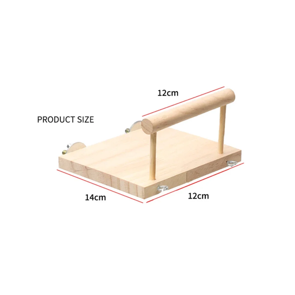 Bird Stand Platform Swing Toys Wooden Parrot Swing Toy Suspension Bridge Climbing Frame with Chewing Beads Birdcage Accessories 6