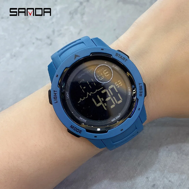 Sport Men Watch Outdoor Military Wrist Watch Led Calendar Waterproof 5BAR High-end Digital Watch Men Clock reloj de hombre