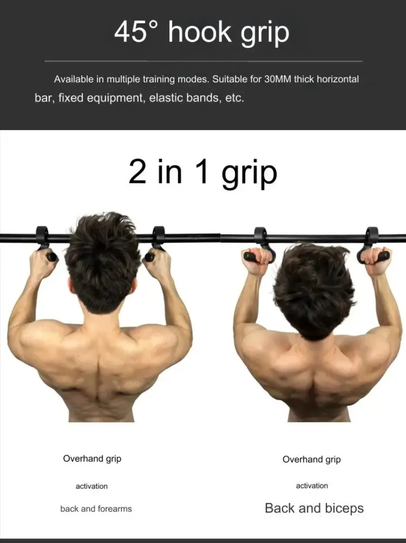 Description Picture 3 of itemHook Fitness Handle Multi-functional Exercise Suspension Grip Gym Home Pull-ups Deadlift Rowing Cable Machine Pull Down Handle