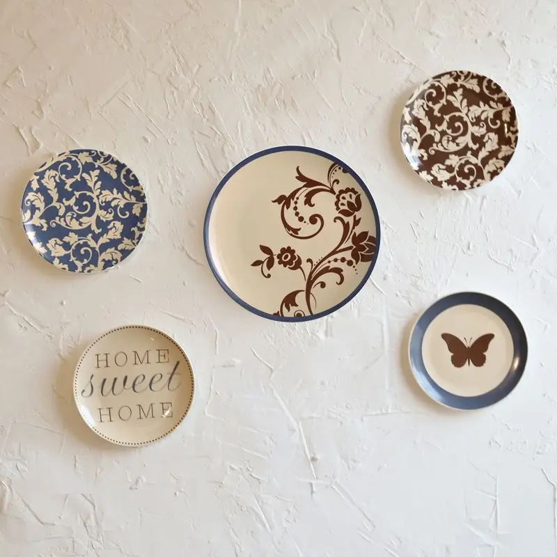 Creative Wall Decorations Ceramic Hanging Plates Restaurant Walls Plates Wall Decoration Coffee Shops Bars Decor Plates ZE904 4