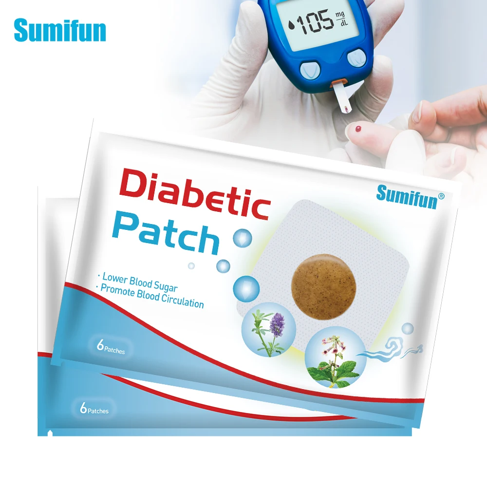 

12/24Pcs Sumifun Natural Herbal Extract Diabetic Patch Blood Glucose Sugar Stickers Balance Stabilizes Blood Sugar Level Plaster